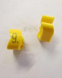 Cable noticeable clip 3-6 yellow/black 9   diameter 8-16mm